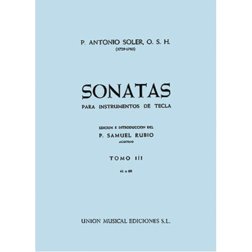 Soler Sonatas Vol 3 Piano 
