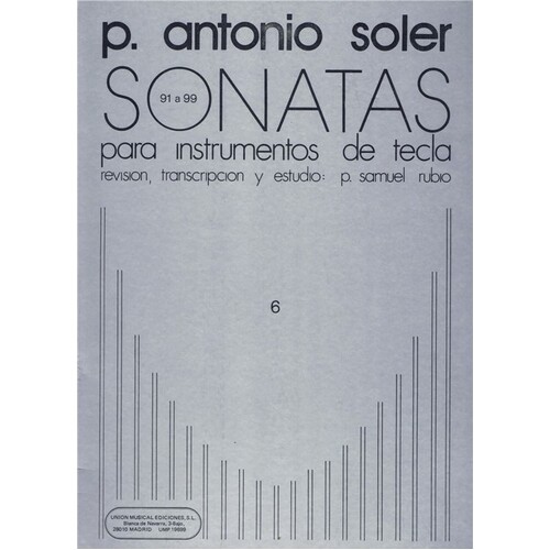 Soler Sonatas Vol 6 Piano 