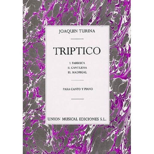 Turina Triptico Voice/Piano 