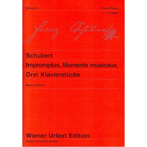Impromptus Moments Musicaux Piano Pieces 3 Urtext (Softcover Book)