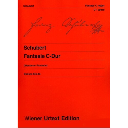 Schubert - Fantasy C Op 15 Wanderer Urtext (Softcover Book)