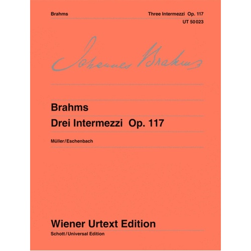 Intermezzi 3 Op 117 Urtext 