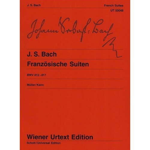 Bach - French Suites Urtext (Softcover Book)