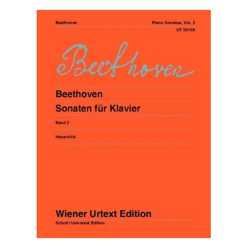 Beethoven: Sonatas for Piano Book 2 Urtext Edition, Op. 26-57, 240 Pages, Edited by Jacob Boris Bloch