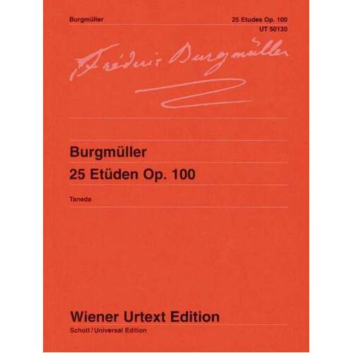 Burgmuller - 25 Etudes Op 100 Urtext (Softcover Book)