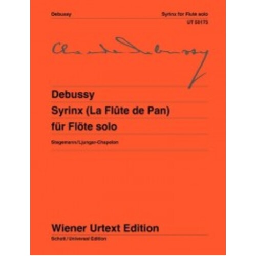 Debussy - Syrinx Flute Solo (Softcover Book)
