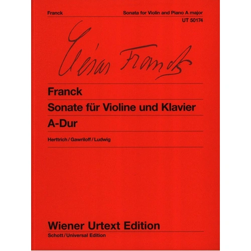 Franck - Sonata in A Major for Violin and Piano Urtext Edition