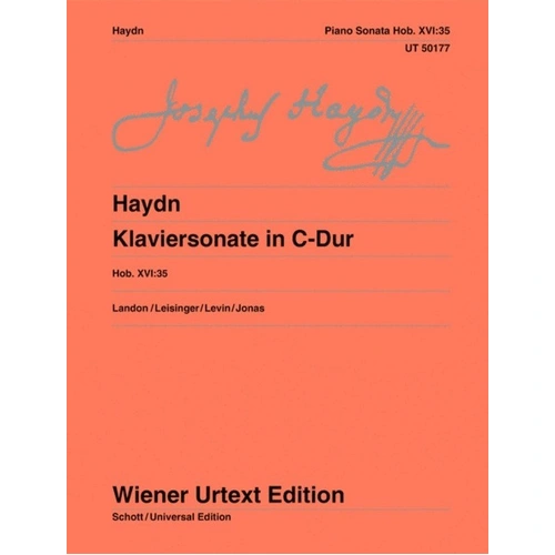 Haydn - Piano Sonata in C Major Hob. XVI:35 by Wiener Urtext Edition
