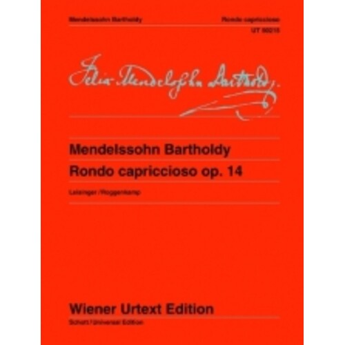 Mendelssohn - Rondo Capriccioso Op 14 Urtext (Softcover Book)