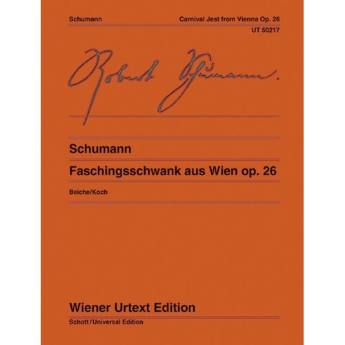 Schumann - Faschingsschwank Aus Wien Op 26 (Softcover Book)
