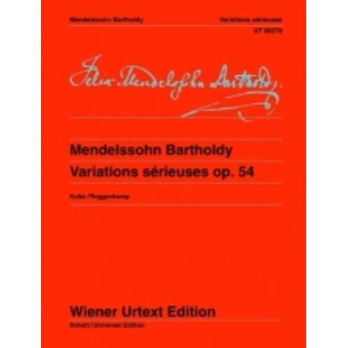 Variations Serieuses Op 54 Urtext