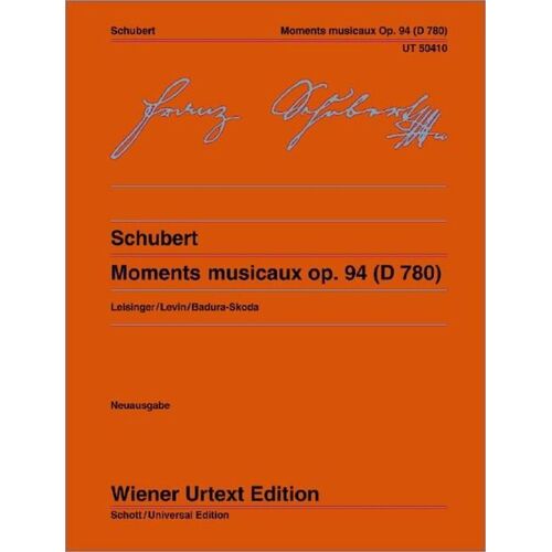 Schubert - Moments Musicaux Op 94 D 780 Urtext