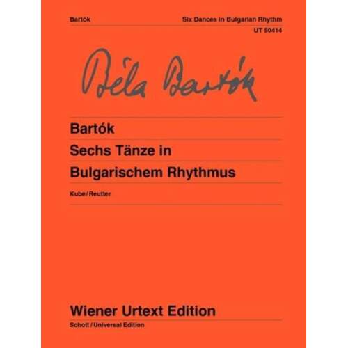 Bartok - 6 Dances In Bulgarian Rhythm Piano (Softcover Book)