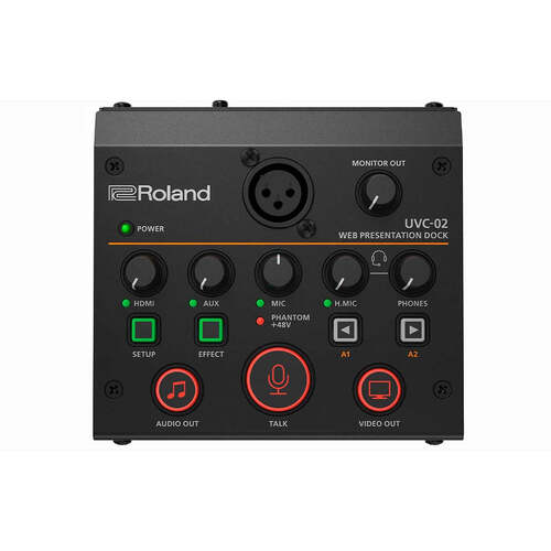 ROLAND UVC-02 Web Presentation Dock - USB 3.0 AV Streaming Unit for Live Broadcast and Video Production
