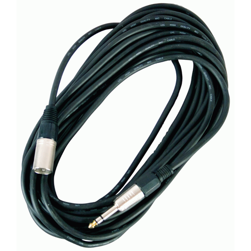 UXL 10 Meter Male XLR to TRS Stereo 6.3mm Jack Cable
