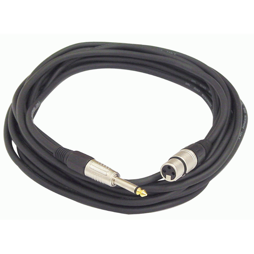 UXL 7 Meter Female XLR to Male Jack Hi-Impedance Mic Cable DLX