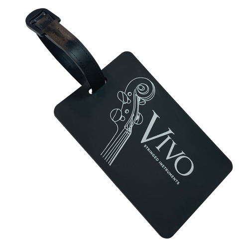 Vivo Black Luggage Tag for Cello, Violin, Viola, and Double Bass Cases