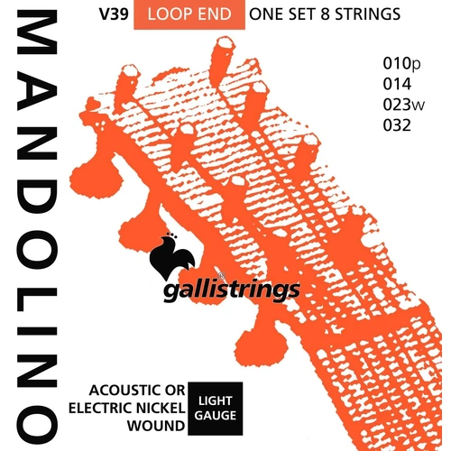 Galli Mandolin Strings Light Nickel Wound Set 10/32