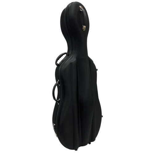 Vivo Baccello 1/2 Cello Case Black Semi-Hard with Wheels and Padded Straps