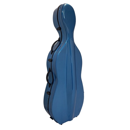 Vivo V703-44BB Polycarbonate Cello Case 4/4 - Brush Blue, Durable & Water Resistant