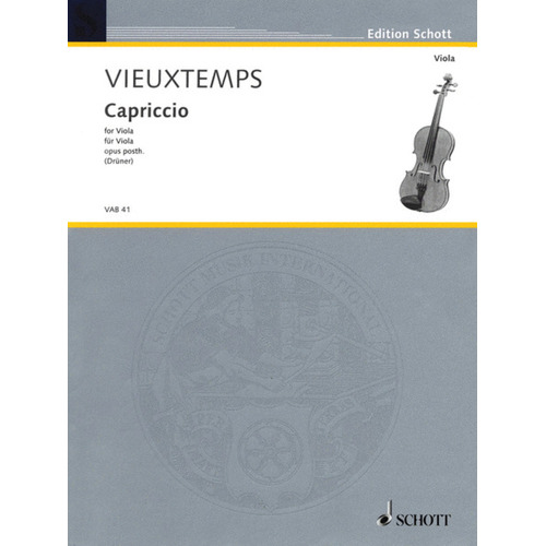 Cappricio Op Post Viola Solo 