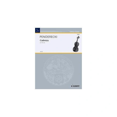 Penderecki - Cadenza for Viola Solo by Schott Music