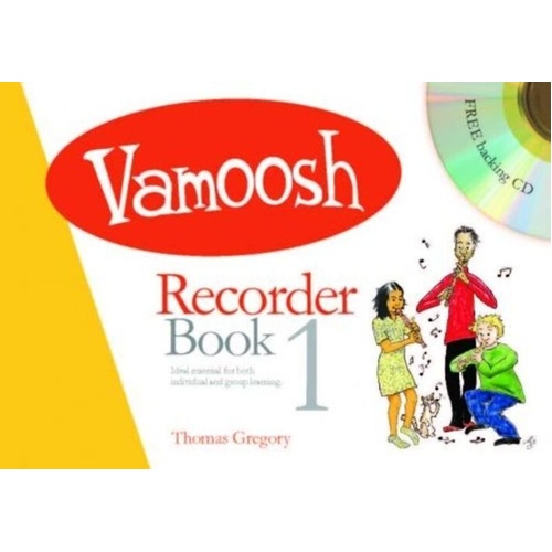 Vamoosh Recorder Book 1 by Thomas Gregory - 36 Pages, Beginner Woodwind Learning Material