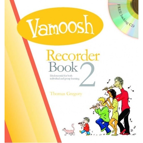 Vamoosh Recorder Book 2 with Free CD - 36 Pages, Woodwind, Beginner Friendly