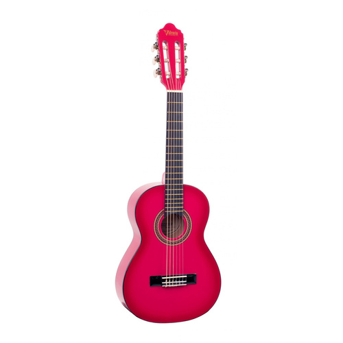 Valencia Series 100 1/4 Size Classical Guitar (Pink Sunburst)
