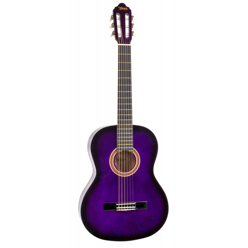 Valencia 3/4 Size Nylon String Student Guitar Purple