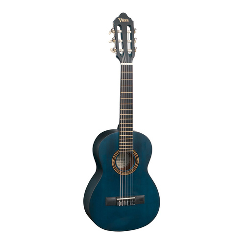 Valencia Series 200 1/4 Size Classical Guitar (Transparent Blue)