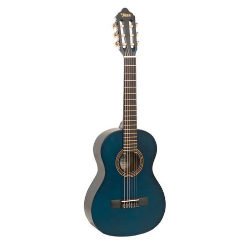 Valencia Series 200 1/2 Size Classical Guitar (Transparent Blue)