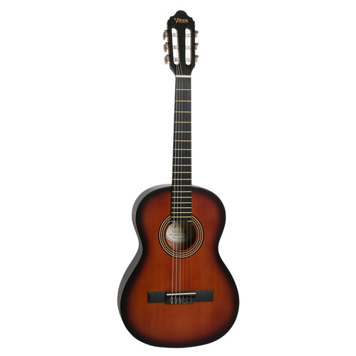Valencia Series 200 3/4 Size Classical Guitar - Hybrid Thin Neck (Classic Sunburst)