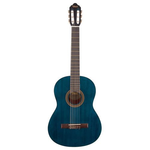 Valencia Series 200 Classical Guitar (Transparent Blue)