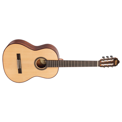 Valencia VC704 Solid Top Classical Guitar Natural Satin