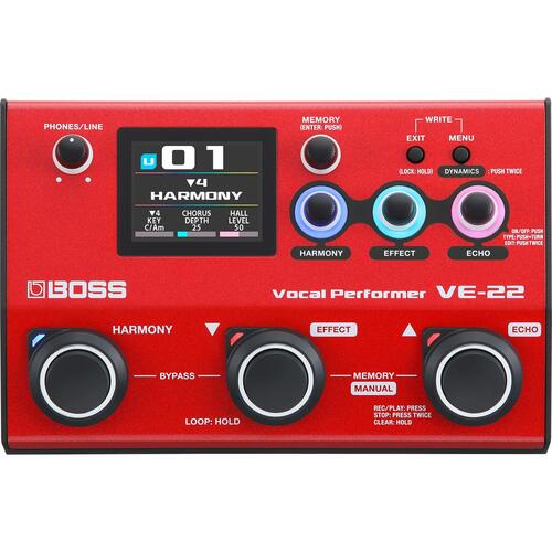 Boss VE-22 Vocal Performer Effects Pedal VE22
