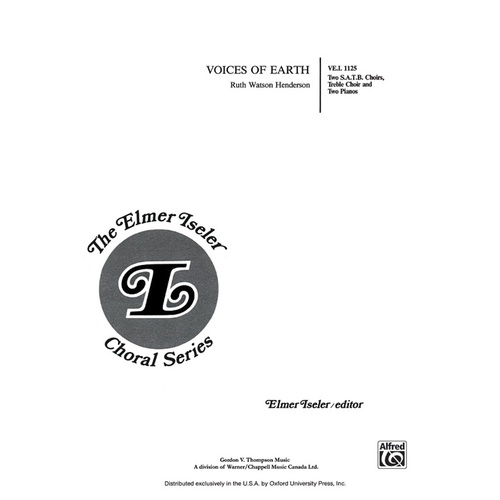 Voices of Earth SATB Choral Sheet Music by Henderson