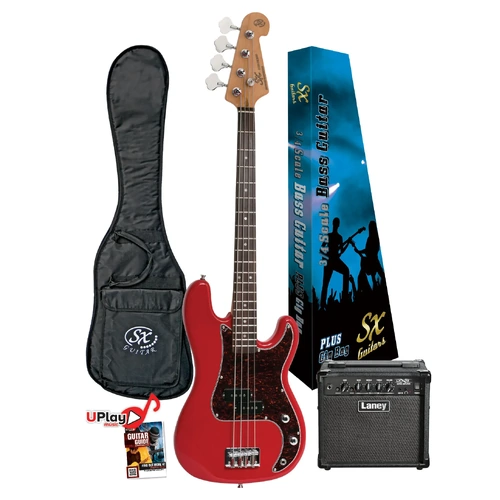 Essex SX 3/4 Bass Guitar with LX15B Amp Pack
