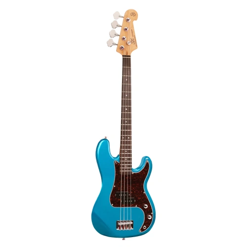 SX 3/4 Short Scale Vintage Bass Guitar - Lake Placid Blue
