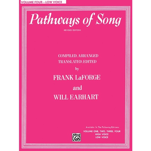 Pathways Of Song Volume 4 Book Low