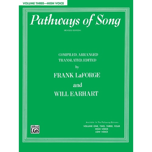 Pathways Of Song Volume 3 Book High