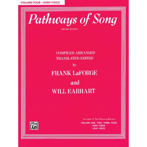 Pathways Of Song Volume 4 Book High
