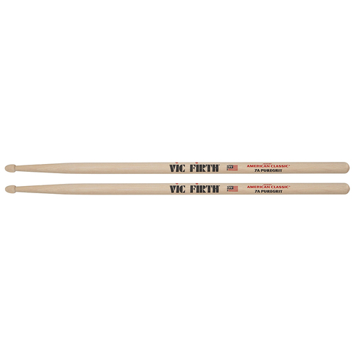 Vic Firth American Classic 7A PureGrit Wood Tip Drum Sticks
