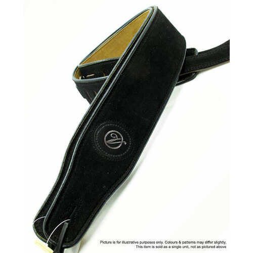 Vorson Black Suede Guitar Strap
