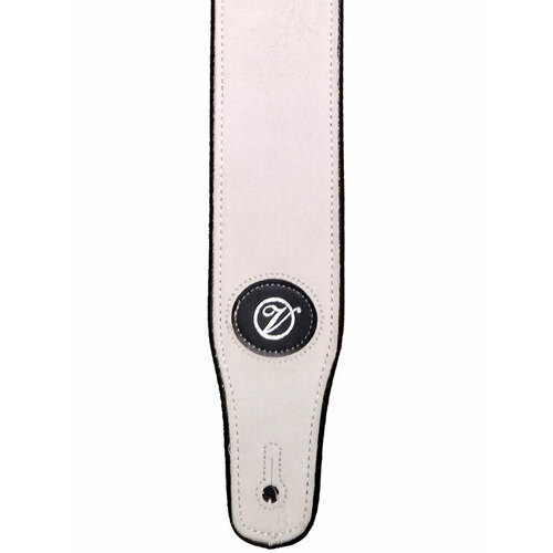 Vorson White Suede Guitar Strap