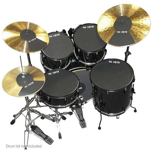Vic Firth Drum & Cymbal Mute PrePack 10", 12", 14", 16" 22", HiHat and Cymbal (2)