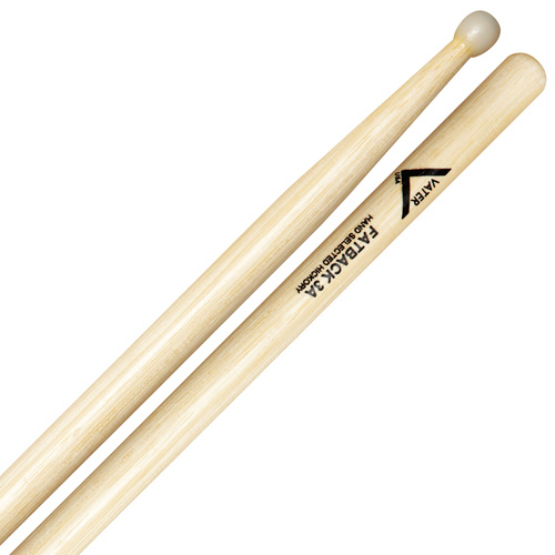 Vater Fatback 3A Nylon Tip Hickory Drumsticks