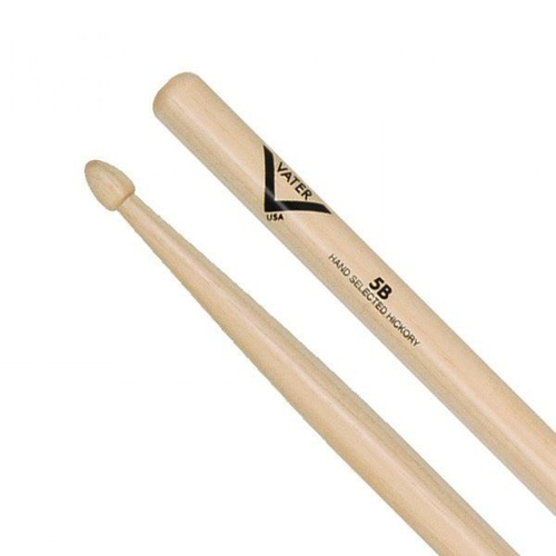 Vater 5B Wood Tip Hickory Drumsticks
