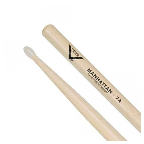 Vater Manhattan 7A Nylon Tip Hickory Drumsticks