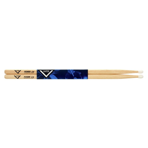 12x Vater Power 5A Nylon Tip Hickory Drumsticks ( Drum Sticks ) 5-A 5-AN